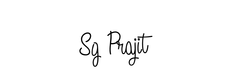 Make a beautiful signature design for name Sg Prajit. With this signature (Angelique-Rose-font-FFP) style, you can create a handwritten signature for free. Sg Prajit signature style 5 images and pictures png