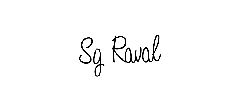 Also You can easily find your signature by using the search form. We will create Sg Raval name handwritten signature images for you free of cost using Angelique-Rose-font-FFP sign style. Sg Raval signature style 5 images and pictures png