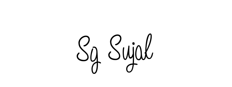 Sg Sujal stylish signature style. Best Handwritten Sign (Angelique-Rose-font-FFP) for my name. Handwritten Signature Collection Ideas for my name Sg Sujal. Sg Sujal signature style 5 images and pictures png