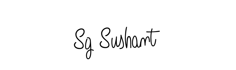 How to make Sg Sushant name signature. Use Angelique-Rose-font-FFP style for creating short signs online. This is the latest handwritten sign. Sg Sushant signature style 5 images and pictures png