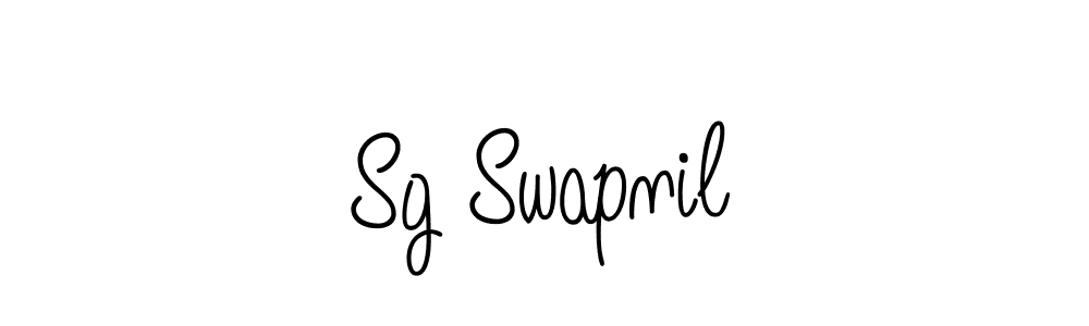 The best way (Angelique-Rose-font-FFP) to make a short signature is to pick only two or three words in your name. The name Sg Swapnil include a total of six letters. For converting this name. Sg Swapnil signature style 5 images and pictures png