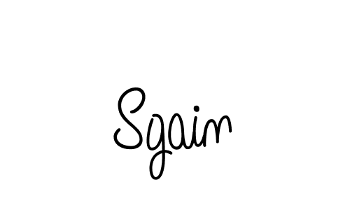 You should practise on your own different ways (Angelique-Rose-font-FFP) to write your name (Sgain) in signature. don't let someone else do it for you. Sgain signature style 5 images and pictures png