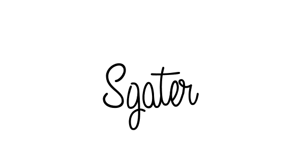 Use a signature maker to create a handwritten signature online. With this signature software, you can design (Angelique-Rose-font-FFP) your own signature for name Sgater. Sgater signature style 5 images and pictures png