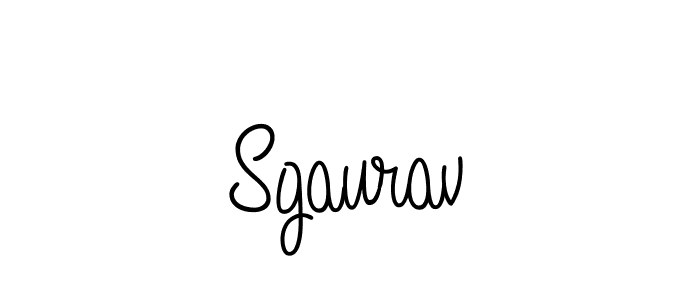 Make a beautiful signature design for name Sgaurav. With this signature (Angelique-Rose-font-FFP) style, you can create a handwritten signature for free. Sgaurav signature style 5 images and pictures png