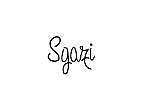 Design your own signature with our free online signature maker. With this signature software, you can create a handwritten (Angelique-Rose-font-FFP) signature for name Sgazi. Sgazi signature style 5 images and pictures png