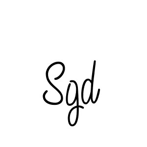 Make a beautiful signature design for name Sgd. With this signature (Angelique-Rose-font-FFP) style, you can create a handwritten signature for free. Sgd signature style 5 images and pictures png