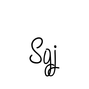 Design your own signature with our free online signature maker. With this signature software, you can create a handwritten (Angelique-Rose-font-FFP) signature for name Sgj. Sgj signature style 5 images and pictures png