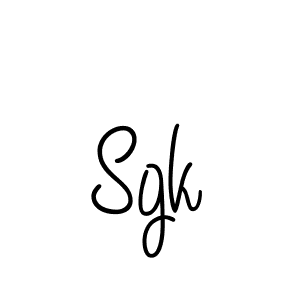 Also we have Sgk name is the best signature style. Create professional handwritten signature collection using Angelique-Rose-font-FFP autograph style. Sgk signature style 5 images and pictures png
