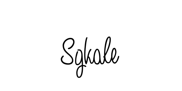 How to Draw Sgkale signature style? Angelique-Rose-font-FFP is a latest design signature styles for name Sgkale. Sgkale signature style 5 images and pictures png