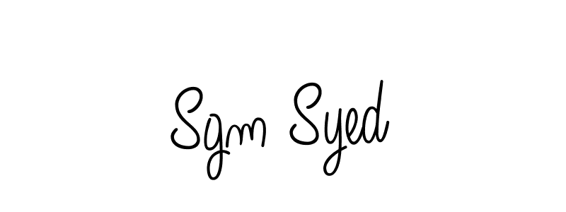 You should practise on your own different ways (Angelique-Rose-font-FFP) to write your name (Sgm Syed) in signature. don't let someone else do it for you. Sgm Syed signature style 5 images and pictures png