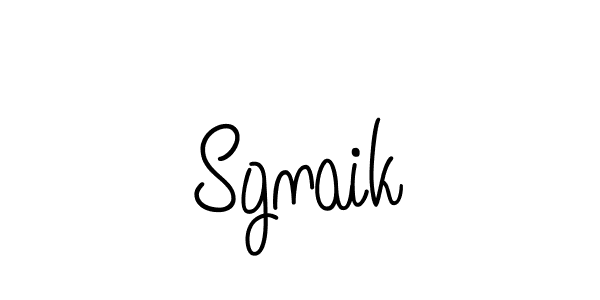 You should practise on your own different ways (Angelique-Rose-font-FFP) to write your name (Sgnaik) in signature. don't let someone else do it for you. Sgnaik signature style 5 images and pictures png