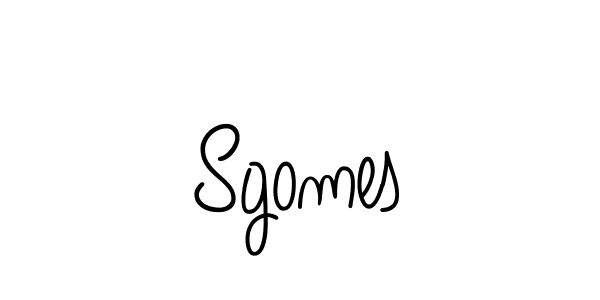 Create a beautiful signature design for name Sgomes. With this signature (Angelique-Rose-font-FFP) fonts, you can make a handwritten signature for free. Sgomes signature style 5 images and pictures png