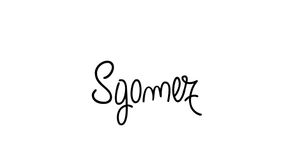 You should practise on your own different ways (Angelique-Rose-font-FFP) to write your name (Sgomez) in signature. don't let someone else do it for you. Sgomez signature style 5 images and pictures png