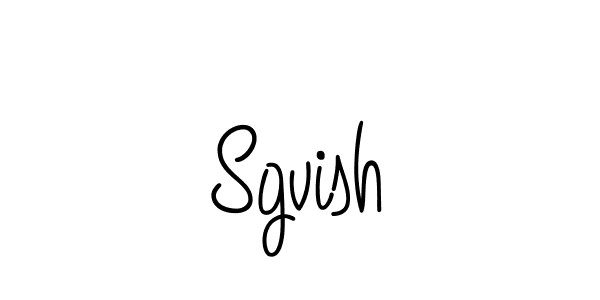 The best way (Angelique-Rose-font-FFP) to make a short signature is to pick only two or three words in your name. The name Sgvish include a total of six letters. For converting this name. Sgvish signature style 5 images and pictures png