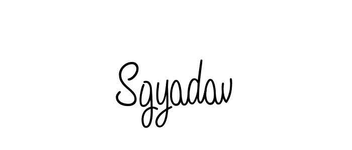 Sgyadav stylish signature style. Best Handwritten Sign (Angelique-Rose-font-FFP) for my name. Handwritten Signature Collection Ideas for my name Sgyadav. Sgyadav signature style 5 images and pictures png