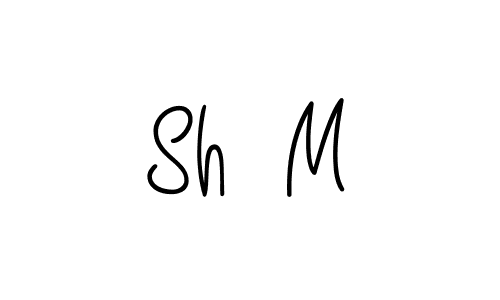 You should practise on your own different ways (Angelique-Rose-font-FFP) to write your name (Sh  M) in signature. don't let someone else do it for you. Sh  M signature style 5 images and pictures png