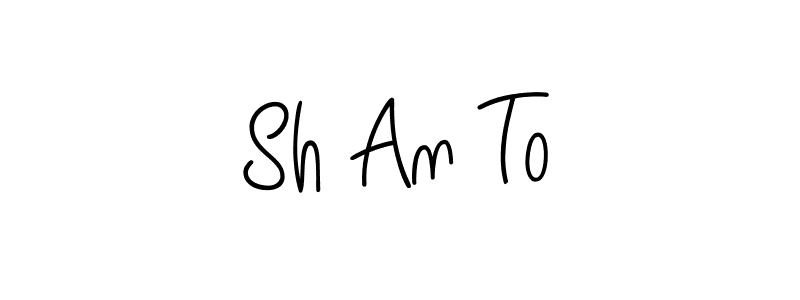 Also we have Sh An To name is the best signature style. Create professional handwritten signature collection using Angelique-Rose-font-FFP autograph style. Sh An To signature style 5 images and pictures png