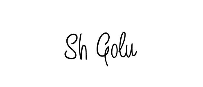 How to Draw Sh Golu signature style? Angelique-Rose-font-FFP is a latest design signature styles for name Sh Golu. Sh Golu signature style 5 images and pictures png