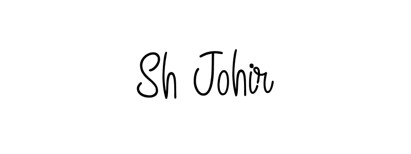 It looks lik you need a new signature style for name Sh Johir. Design unique handwritten (Angelique-Rose-font-FFP) signature with our free signature maker in just a few clicks. Sh Johir signature style 5 images and pictures png