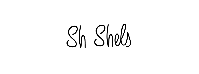 Also we have Sh Shels name is the best signature style. Create professional handwritten signature collection using Angelique-Rose-font-FFP autograph style. Sh Shels signature style 5 images and pictures png