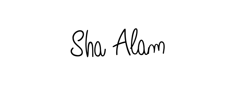 How to make Sha Alam signature? Angelique-Rose-font-FFP is a professional autograph style. Create handwritten signature for Sha Alam name. Sha Alam signature style 5 images and pictures png