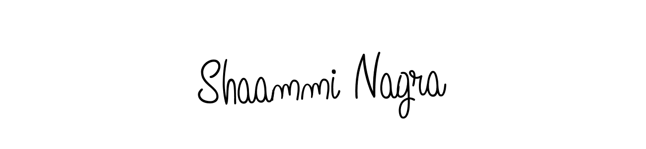 How to make Shaammi Nagra signature? Angelique-Rose-font-FFP is a professional autograph style. Create handwritten signature for Shaammi Nagra name. Shaammi Nagra signature style 5 images and pictures png