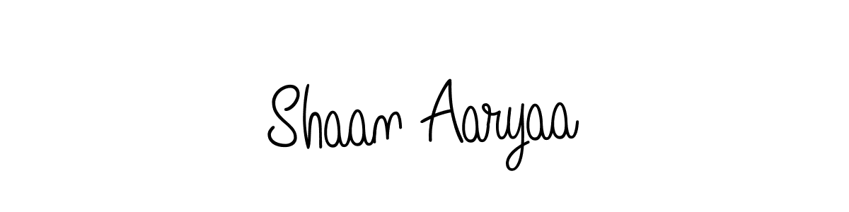 Shaan Aaryaa stylish signature style. Best Handwritten Sign (Angelique-Rose-font-FFP) for my name. Handwritten Signature Collection Ideas for my name Shaan Aaryaa. Shaan Aaryaa signature style 5 images and pictures png