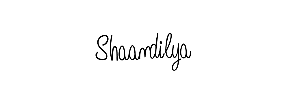 Create a beautiful signature design for name Shaandilya. With this signature (Angelique-Rose-font-FFP) fonts, you can make a handwritten signature for free. Shaandilya signature style 5 images and pictures png