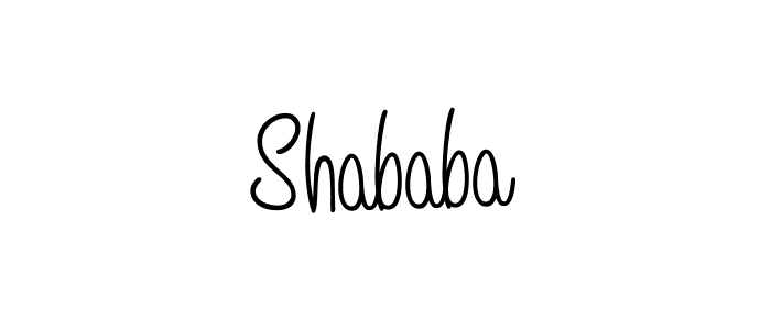 How to make Shababa signature? Angelique-Rose-font-FFP is a professional autograph style. Create handwritten signature for Shababa name. Shababa signature style 5 images and pictures png