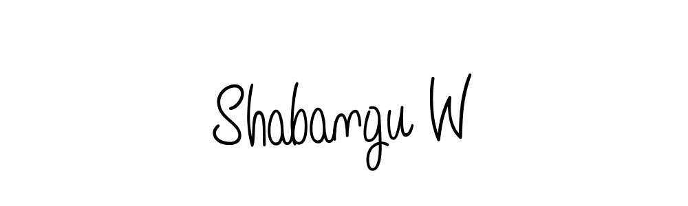 How to make Shabangu W signature? Angelique-Rose-font-FFP is a professional autograph style. Create handwritten signature for Shabangu W name. Shabangu W signature style 5 images and pictures png