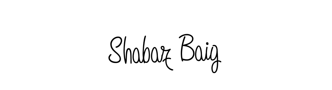 Create a beautiful signature design for name Shabaz Baig. With this signature (Angelique-Rose-font-FFP) fonts, you can make a handwritten signature for free. Shabaz Baig signature style 5 images and pictures png