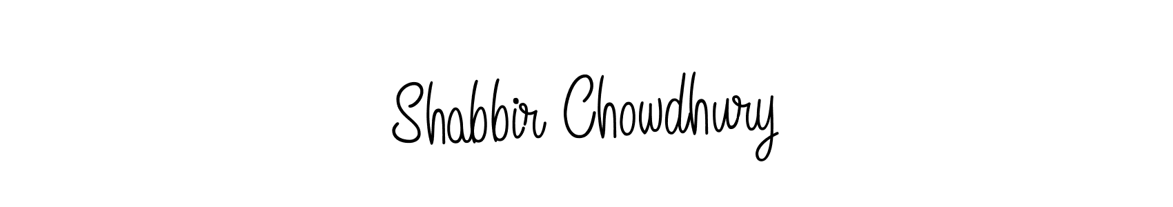 How to make Shabbir Chowdhury name signature. Use Angelique-Rose-font-FFP style for creating short signs online. This is the latest handwritten sign. Shabbir Chowdhury signature style 5 images and pictures png