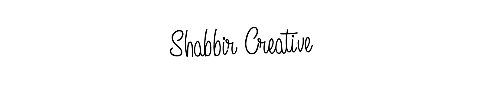 Shabbir Creative stylish signature style. Best Handwritten Sign (Angelique-Rose-font-FFP) for my name. Handwritten Signature Collection Ideas for my name Shabbir Creative. Shabbir Creative signature style 5 images and pictures png