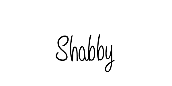 You should practise on your own different ways (Angelique-Rose-font-FFP) to write your name (Shabby) in signature. don't let someone else do it for you. Shabby signature style 5 images and pictures png