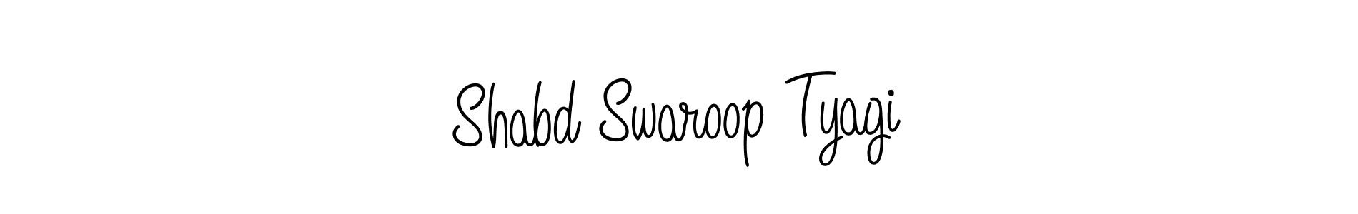 How to make Shabd Swaroop Tyagi signature? Angelique-Rose-font-FFP is a professional autograph style. Create handwritten signature for Shabd Swaroop Tyagi name. Shabd Swaroop Tyagi signature style 5 images and pictures png