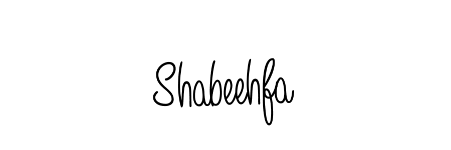 You should practise on your own different ways (Angelique-Rose-font-FFP) to write your name (Shabeehfa) in signature. don't let someone else do it for you. Shabeehfa signature style 5 images and pictures png