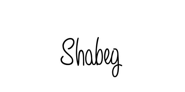 How to make Shabeg name signature. Use Angelique-Rose-font-FFP style for creating short signs online. This is the latest handwritten sign. Shabeg signature style 5 images and pictures png