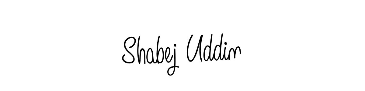 You should practise on your own different ways (Angelique-Rose-font-FFP) to write your name (Shabej Uddin) in signature. don't let someone else do it for you. Shabej Uddin signature style 5 images and pictures png