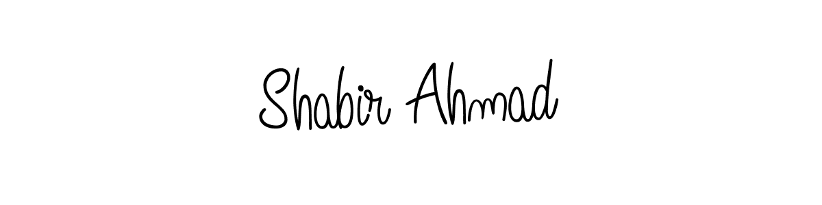 Make a beautiful signature design for name Shabir Ahmad. With this signature (Angelique-Rose-font-FFP) style, you can create a handwritten signature for free. Shabir Ahmad signature style 5 images and pictures png