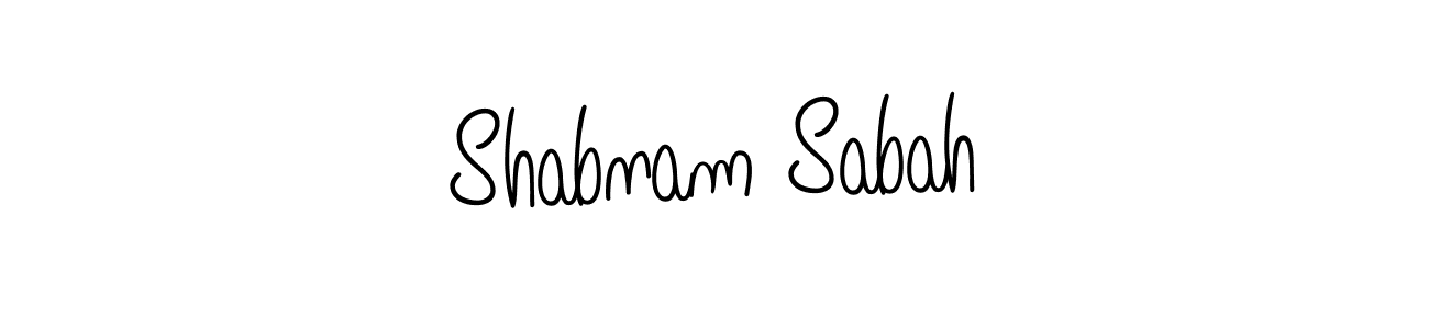 Also You can easily find your signature by using the search form. We will create Shabnam Sabah name handwritten signature images for you free of cost using Angelique-Rose-font-FFP sign style. Shabnam Sabah signature style 5 images and pictures png