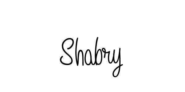 Make a beautiful signature design for name Shabry. With this signature (Angelique-Rose-font-FFP) style, you can create a handwritten signature for free. Shabry signature style 5 images and pictures png