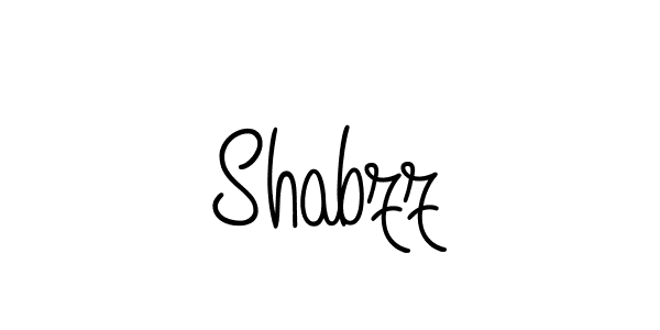 How to make Shabzz name signature. Use Angelique-Rose-font-FFP style for creating short signs online. This is the latest handwritten sign. Shabzz signature style 5 images and pictures png