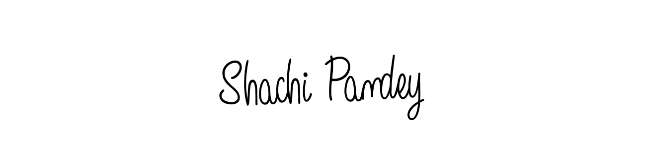 How to make Shachi Pandey name signature. Use Angelique-Rose-font-FFP style for creating short signs online. This is the latest handwritten sign. Shachi Pandey signature style 5 images and pictures png