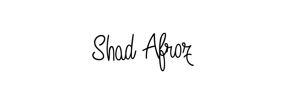 The best way (Angelique-Rose-font-FFP) to make a short signature is to pick only two or three words in your name. The name Shad Afroz include a total of six letters. For converting this name. Shad Afroz signature style 5 images and pictures png