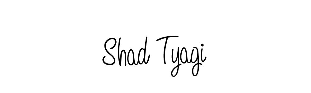 The best way (Angelique-Rose-font-FFP) to make a short signature is to pick only two or three words in your name. The name Shad Tyagi include a total of six letters. For converting this name. Shad Tyagi signature style 5 images and pictures png