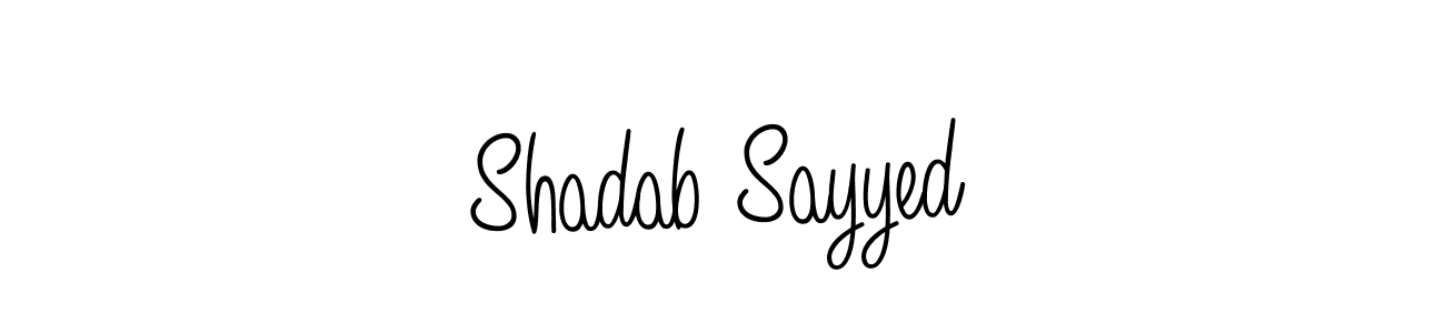 Also we have Shadab Sayyed name is the best signature style. Create professional handwritten signature collection using Angelique-Rose-font-FFP autograph style. Shadab Sayyed signature style 5 images and pictures png