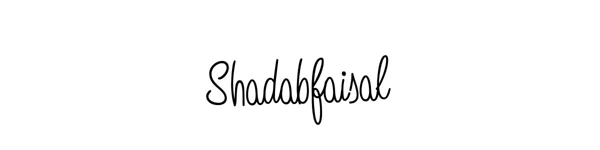 You should practise on your own different ways (Angelique-Rose-font-FFP) to write your name (Shadabfaisal) in signature. don't let someone else do it for you. Shadabfaisal signature style 5 images and pictures png