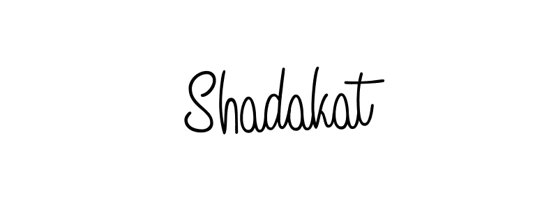Shadakat stylish signature style. Best Handwritten Sign (Angelique-Rose-font-FFP) for my name. Handwritten Signature Collection Ideas for my name Shadakat. Shadakat signature style 5 images and pictures png