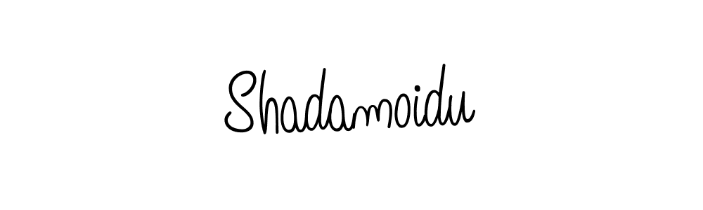 The best way (Angelique-Rose-font-FFP) to make a short signature is to pick only two or three words in your name. The name Shadamoidu include a total of six letters. For converting this name. Shadamoidu signature style 5 images and pictures png