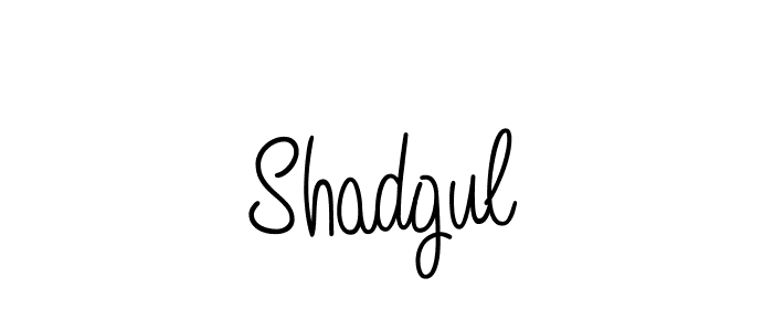 Shadgul stylish signature style. Best Handwritten Sign (Angelique-Rose-font-FFP) for my name. Handwritten Signature Collection Ideas for my name Shadgul. Shadgul signature style 5 images and pictures png